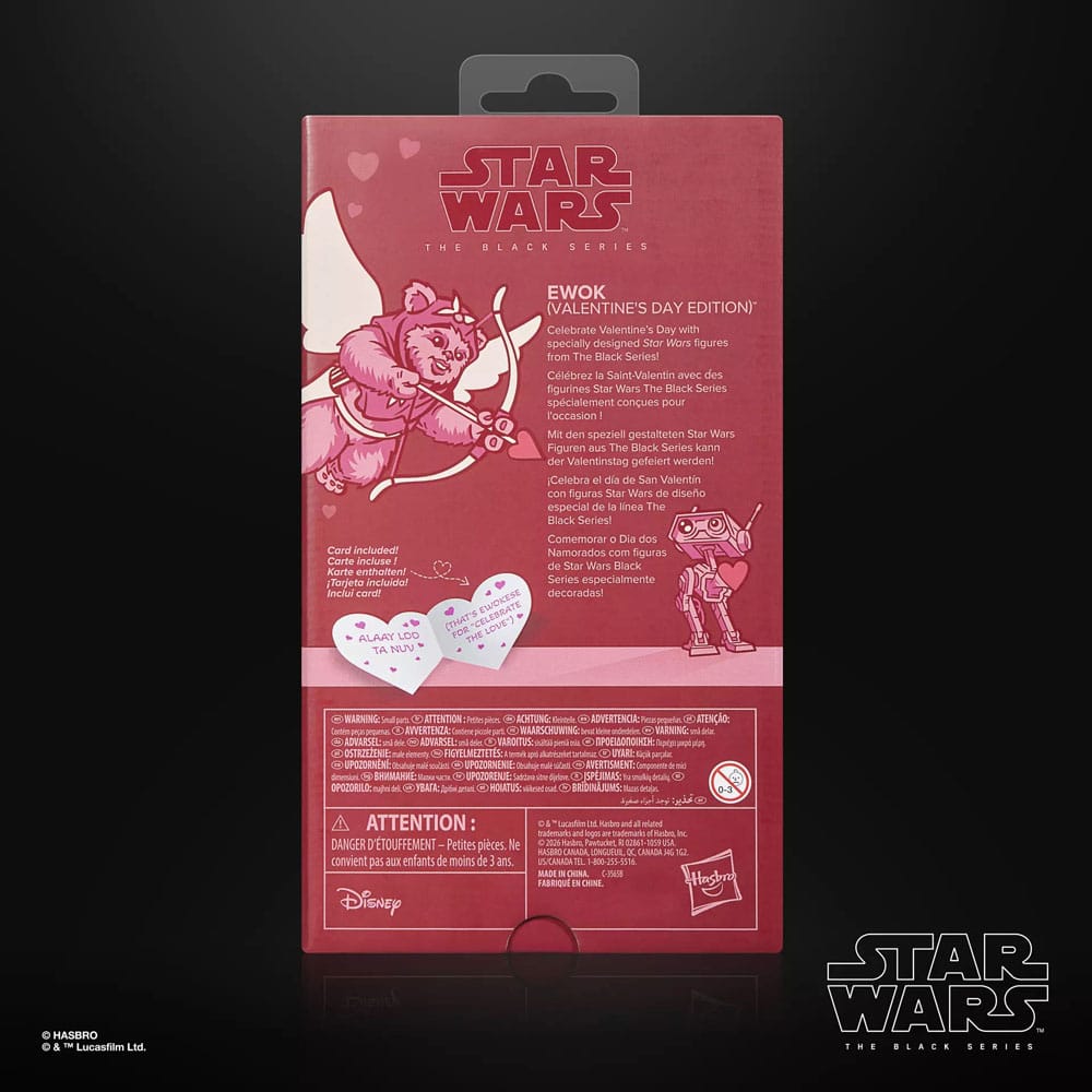 Ewok (Valentine's Day Edition) Star Wars Black Series Action Figure 15 cm