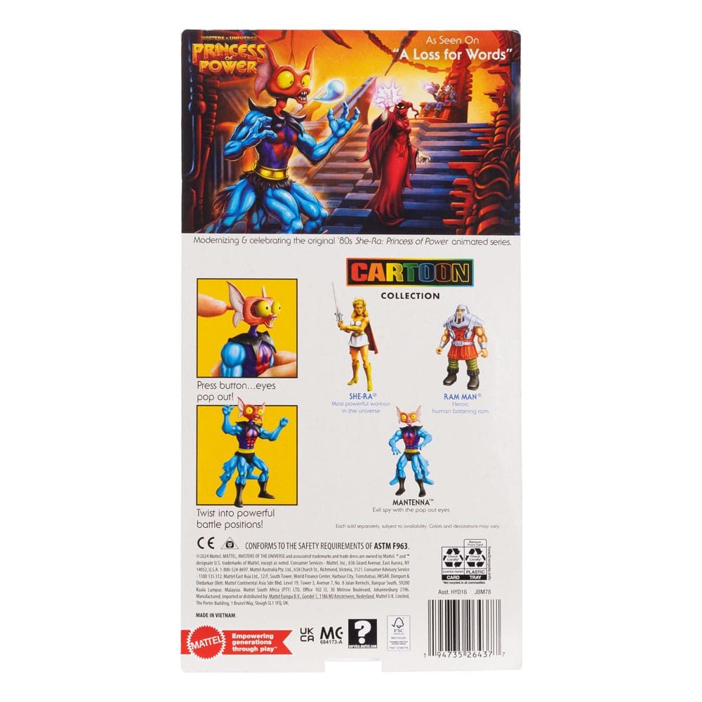Mantenna (DISCONTINUED BLISTER) Masters of the Universe Origins Cartoon Collection Figure 14 cm