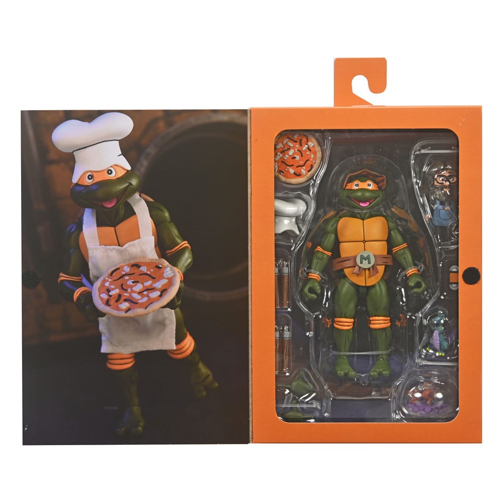 Teenage Mutant Ninja Turtles (Cartoon) Actionfigur Ultimate Michelangelo VHS 18 cm - NECA